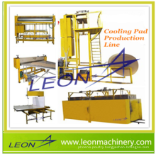 LEON brand paper high intensity evaporative poultry cooling pad production line for farm